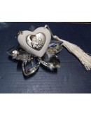 Bomboniera ninfea cristallo con cuore comunione